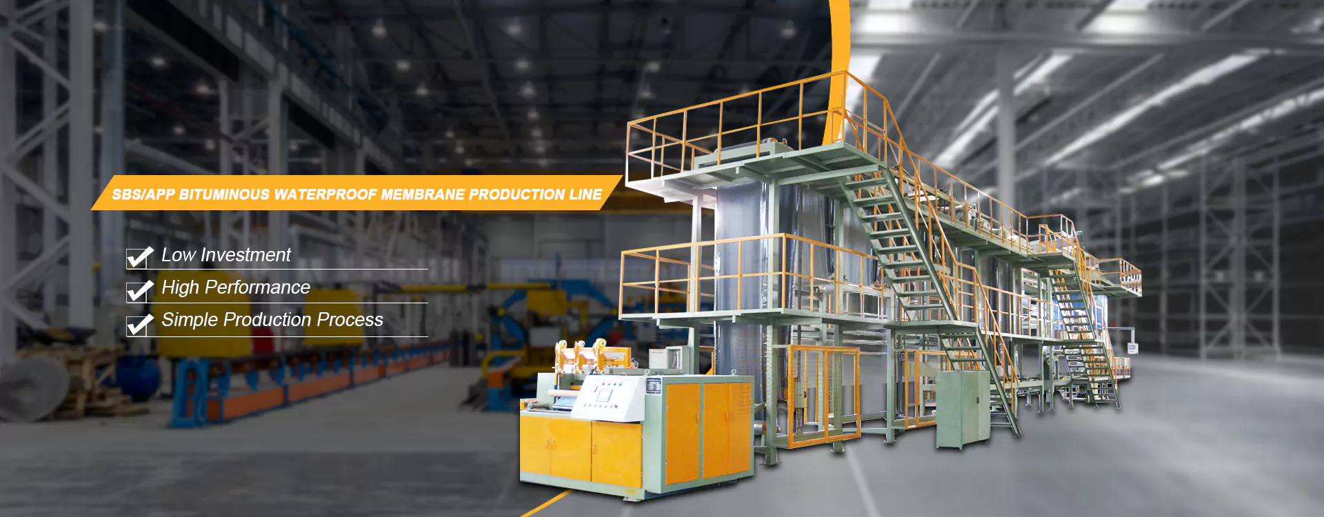 Nhà sản xuất thiết bị màng chống thấm nhựa đường Trung Quốc